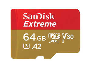 کارت حافظه سن دیسک مدل SanDisk Extreme microSDXC A2 U3 Card 64GB 170MB/s بدون آداپتور